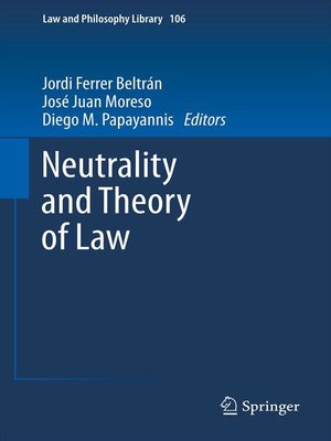 cover image of Neutrality and Theory of Law